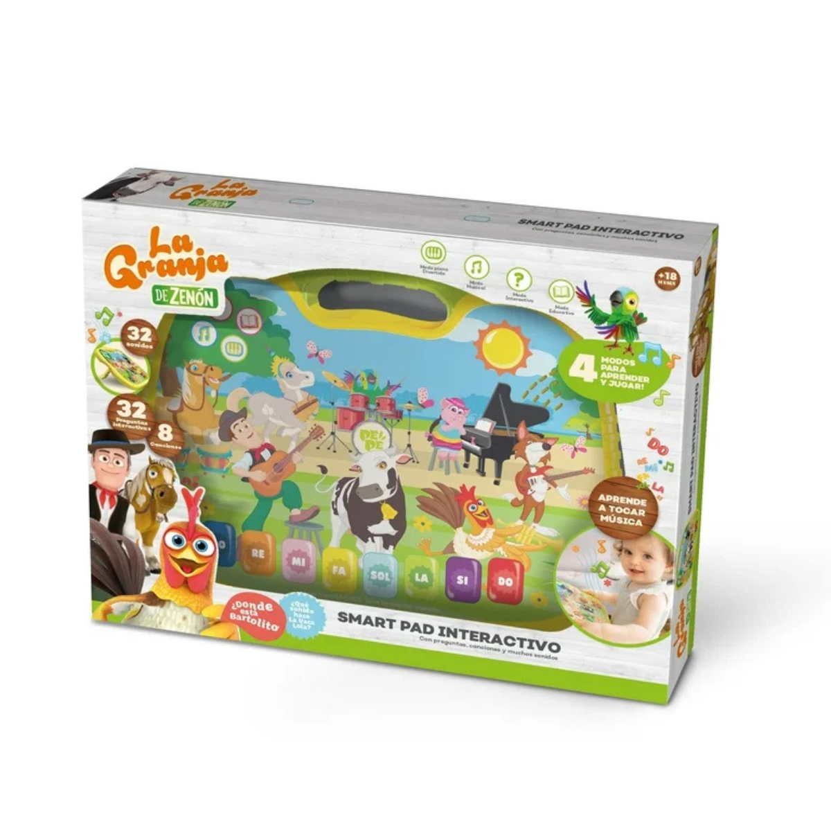 La Granja de Zenón Smart Pad Interactivo con Preguntas, canciones y Muchos Sonidos