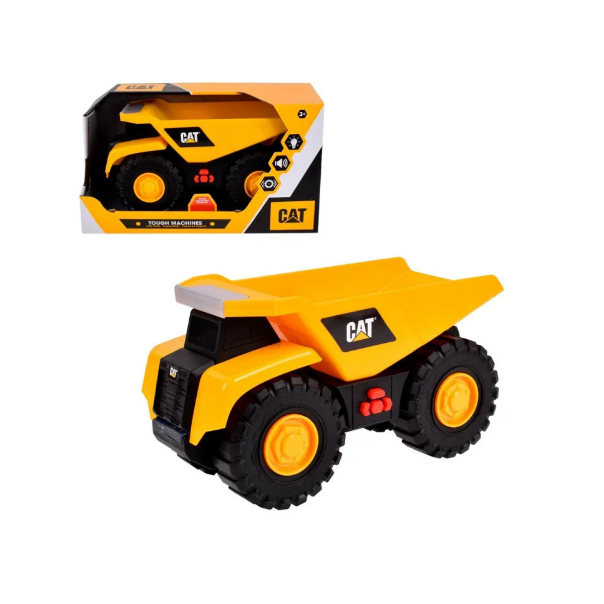 CAT - Camión volquete de juguete con luz y sonido