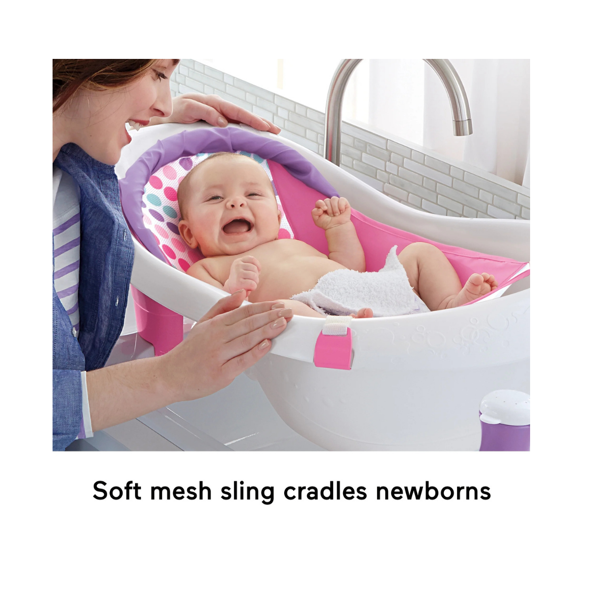 Fisher-Price Bañera Bebé Sling 'n Seat 4 en 1 Rosa