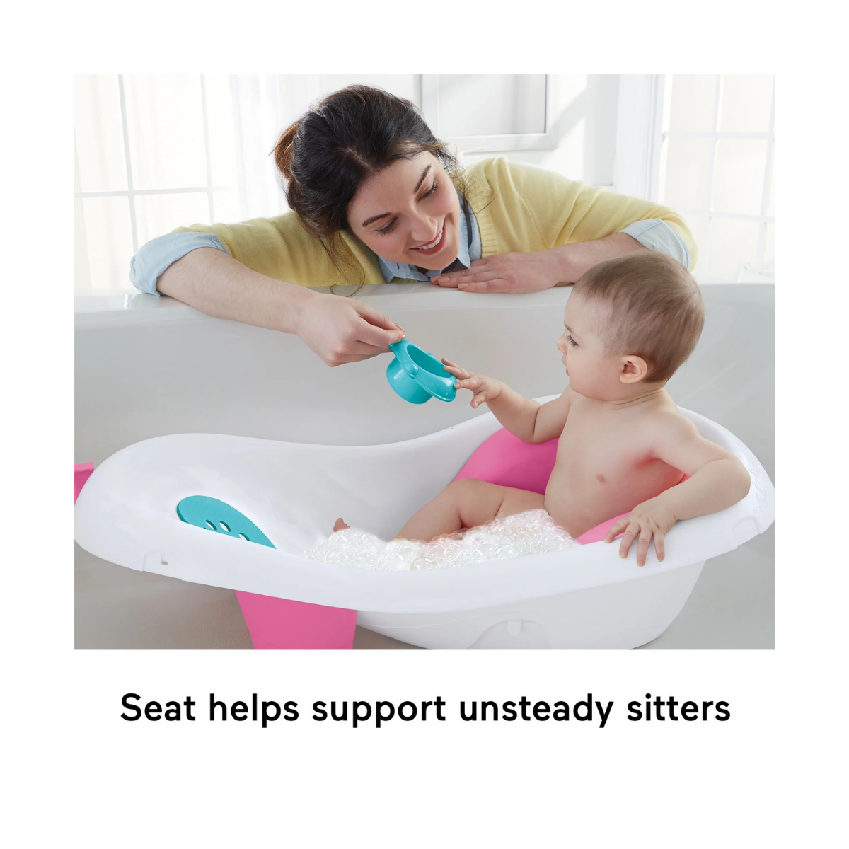 Fisher-Price Bañera Bebé Sling 'n Seat 4 en 1 Rosa