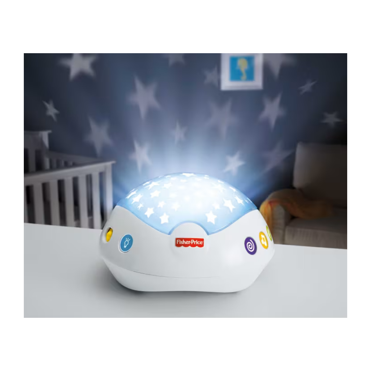 Fisher Price Movil Proyector 3 en 1 musical a control remoto