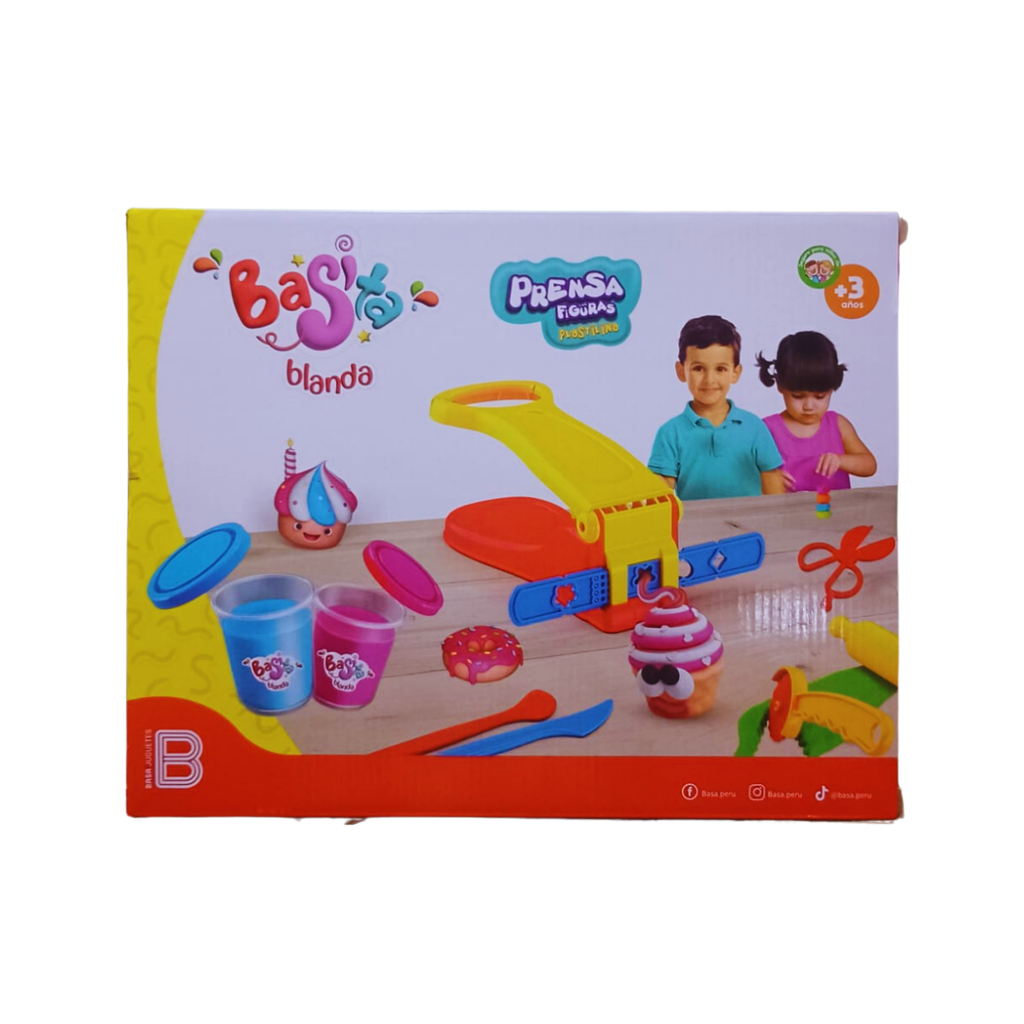 Basa - Play set de Plastilina con prensa y accesorios