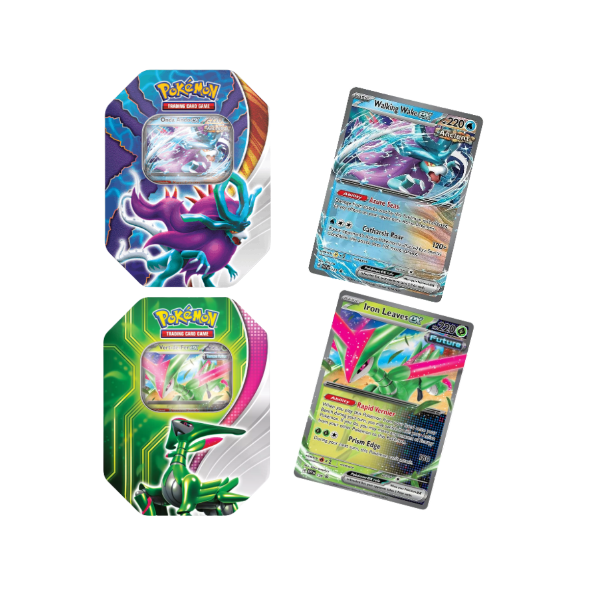 POKEMON TCG: Paradox Clash TIN: Hojas de Hierro EX en español