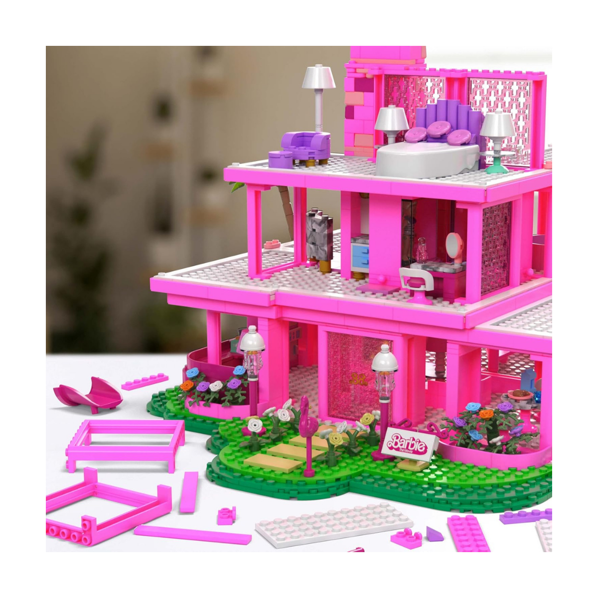 Mattel Mega Barbie Dreamhouse Casa con Bloques de construcción
