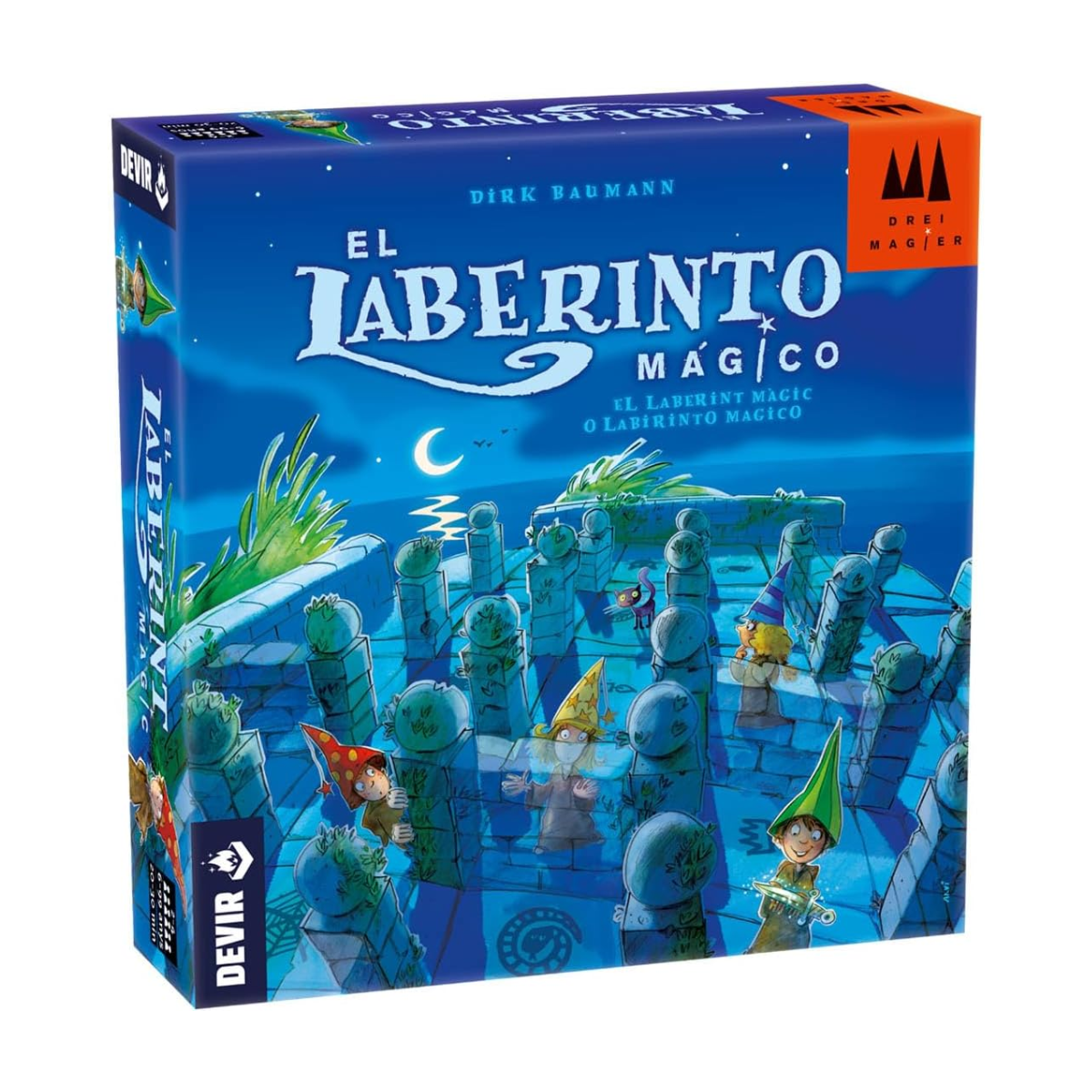 Devir El Laberinto Mágico, Juego de Mesa Infantil, 2-4 Jugadores, Juego con Imanes