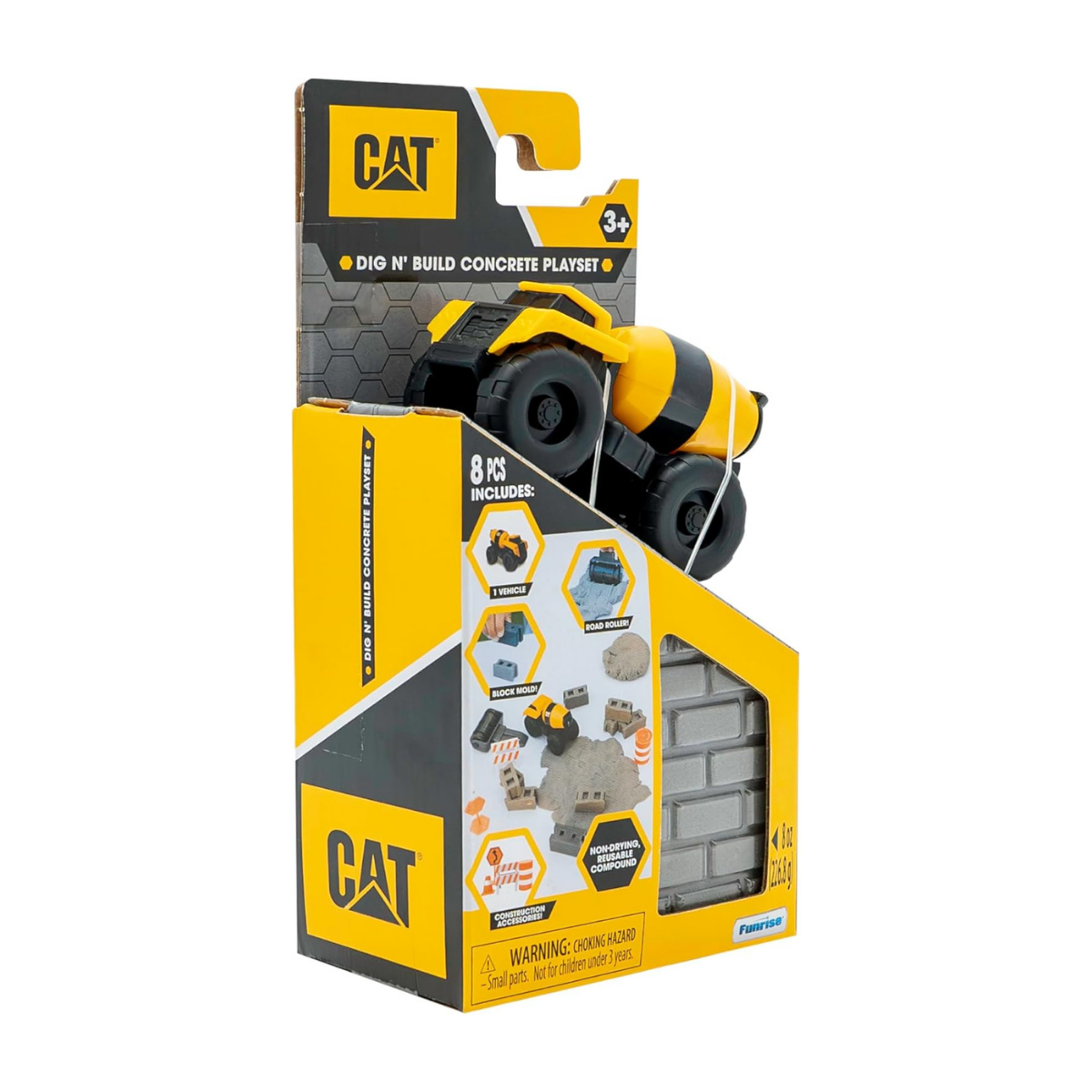 CAT - Vehículos de construcción Mezclador para niños con arena cinética