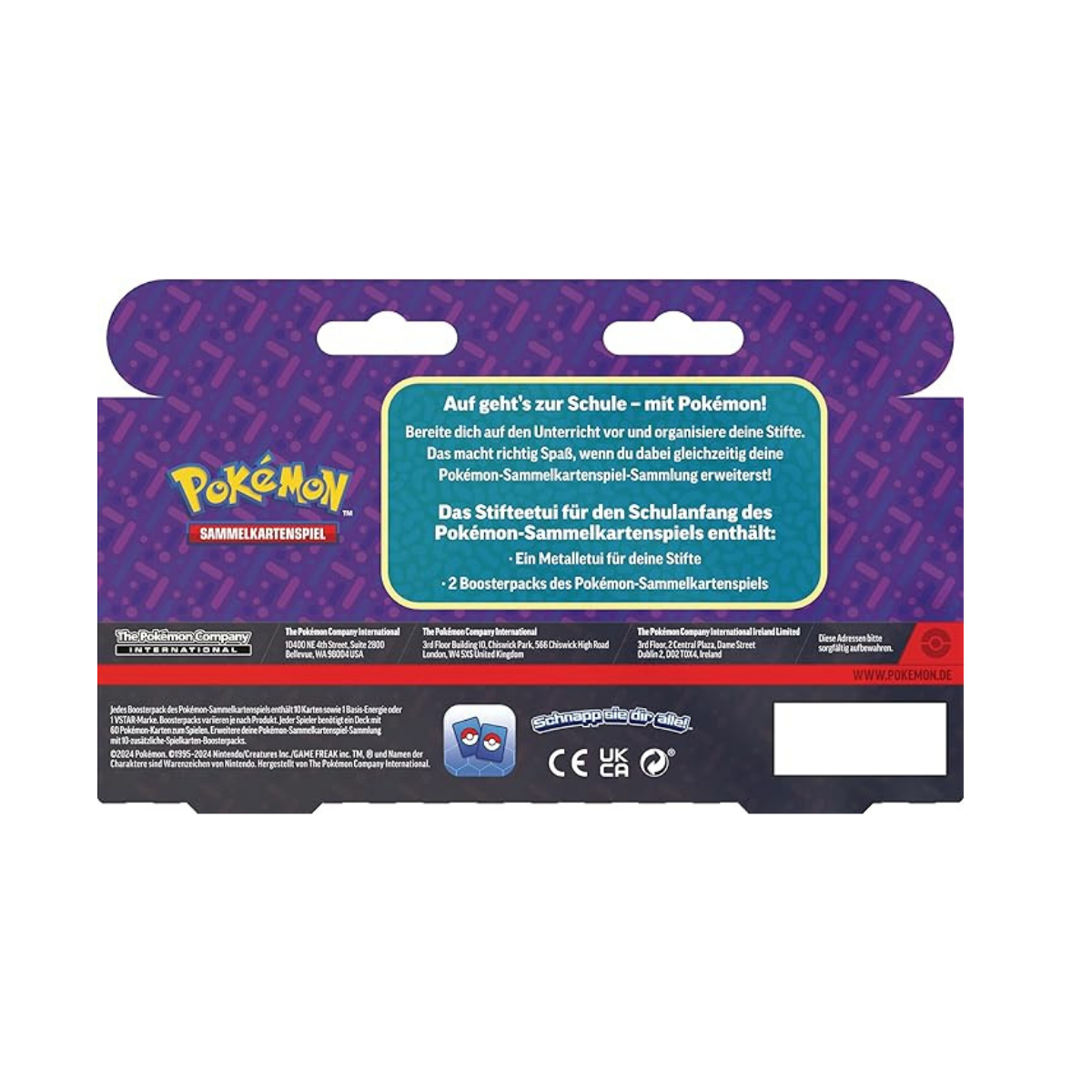 Pokémon - Juego de cartas coleccionables: estuche de regreso a clases - Glurak