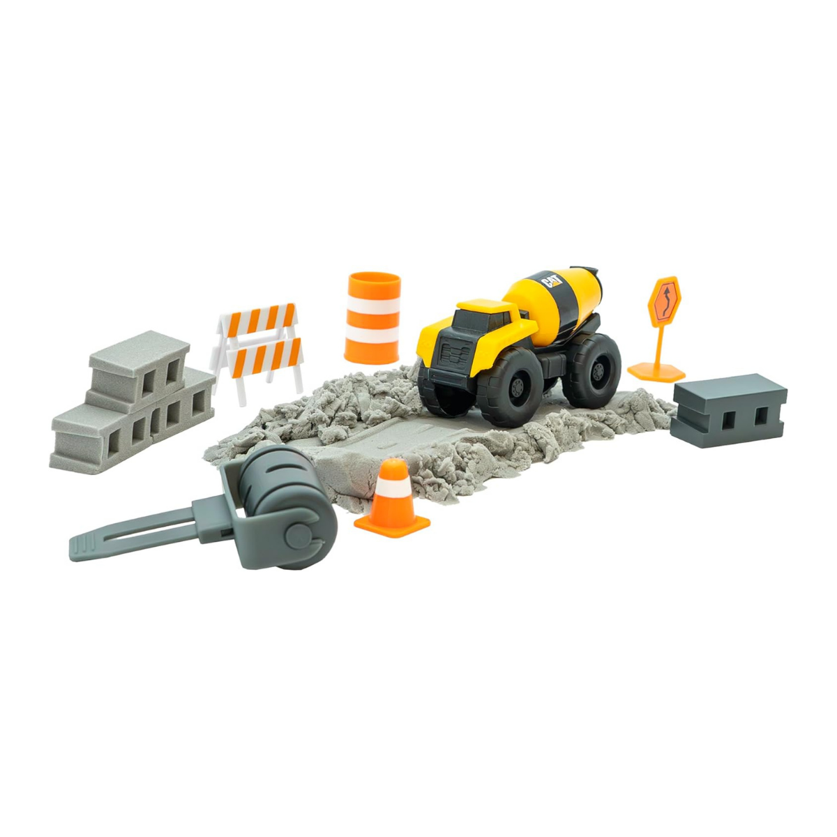 CAT - Vehículos de construcción Mezclador para niños con arena cinética