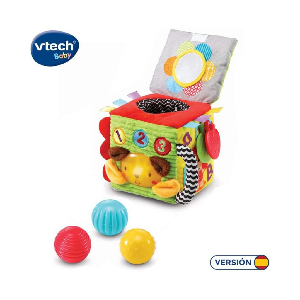 VTech Cubo sensorial suave e inteligente, multicolor