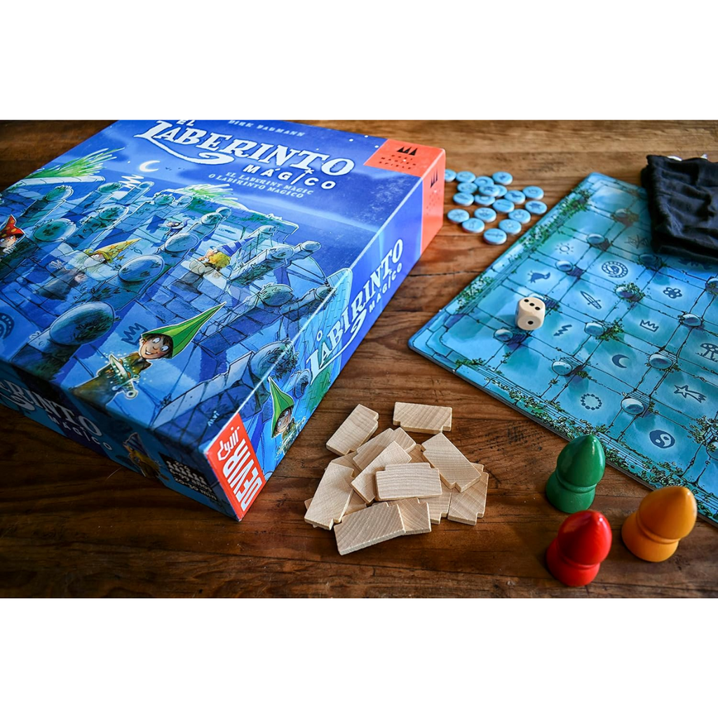Devir El Laberinto Mágico, Juego de Mesa Infantil, 2-4 Jugadores, Juego con Imanes