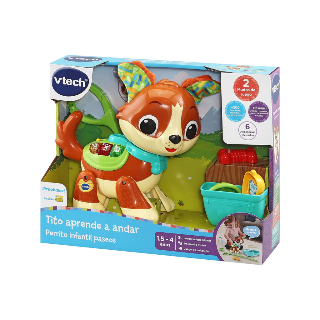 Vtech Tito Aprende A Andar Perrito Infantil Paseos