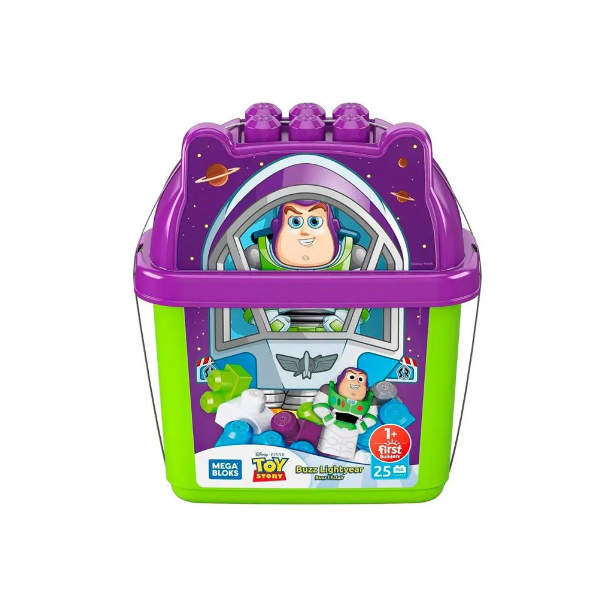 Mega Bloks Bloques de Construcción Disney Cubeta BUZZ LIGHTYEAR