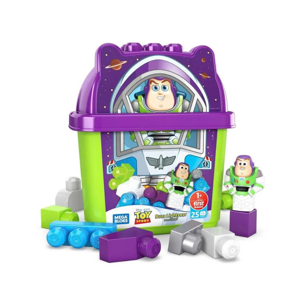 Mega Bloks Bloques de Construcción Disney Cubeta BUZZ LIGHTYEAR