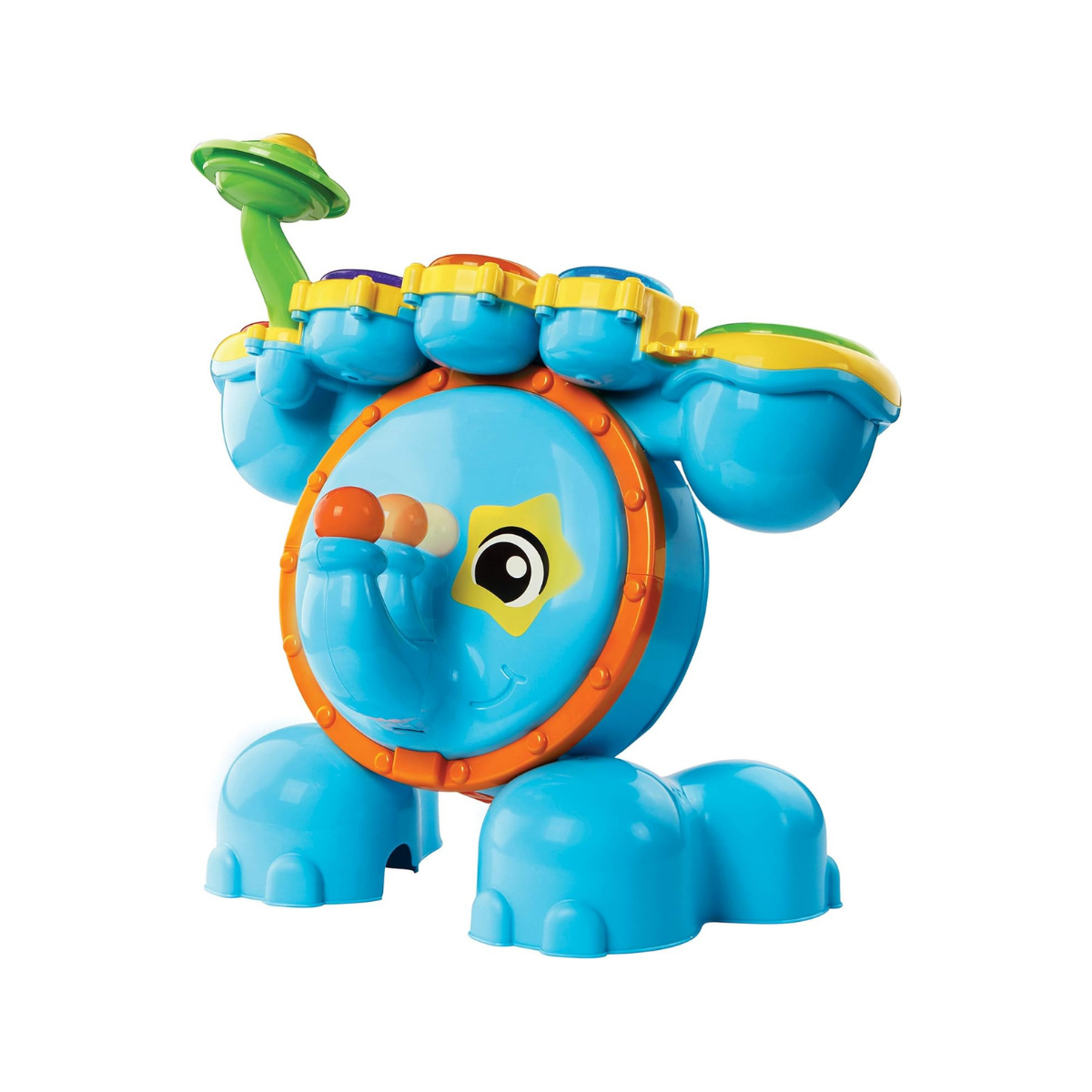 VTech Blue la Batería Multirritmo - Batería Interactiva para Aprender Música, con Actividades que Animan al Niño a Tocar los Tambores