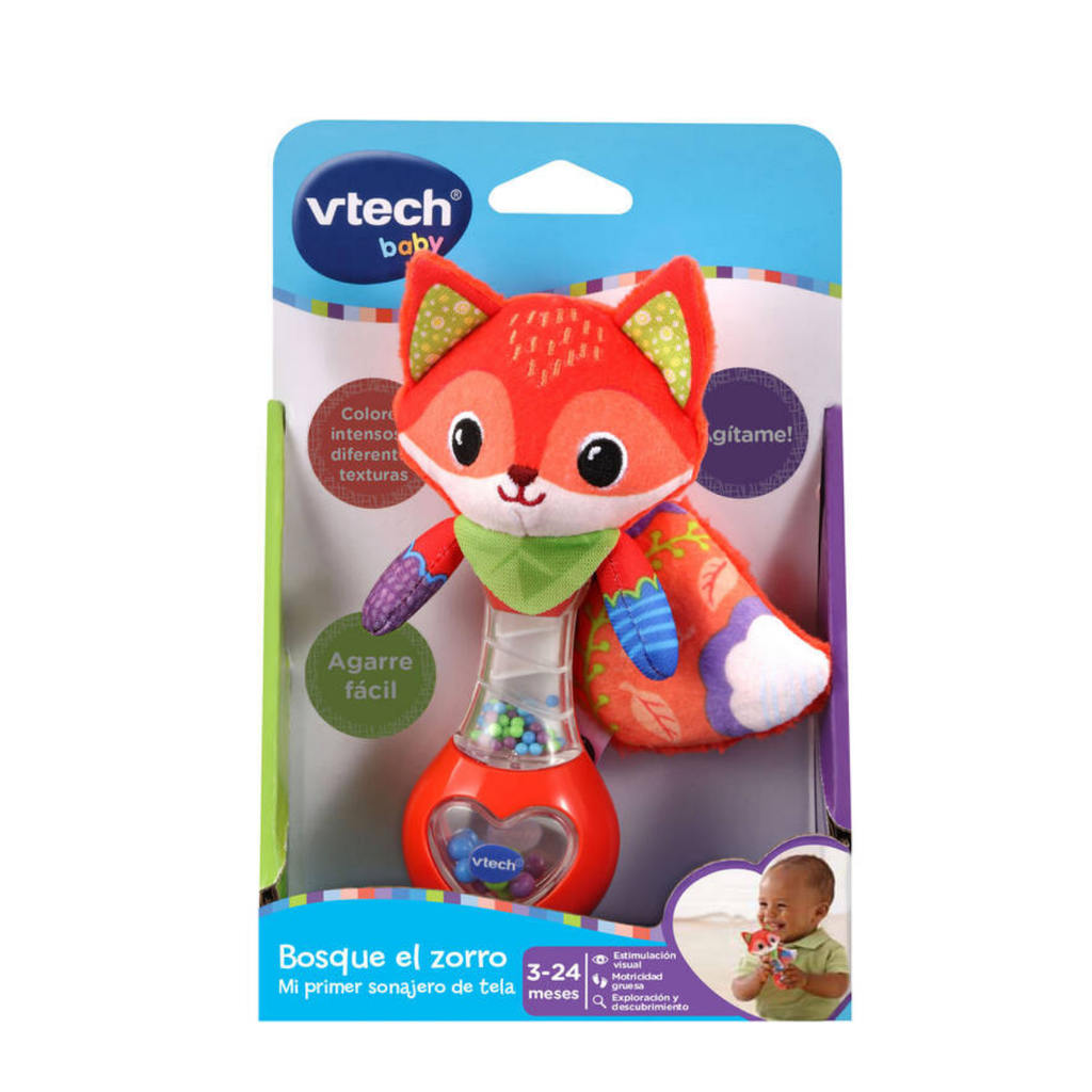 Vtech Bosque el Zorro mi primer Sonajero de tela