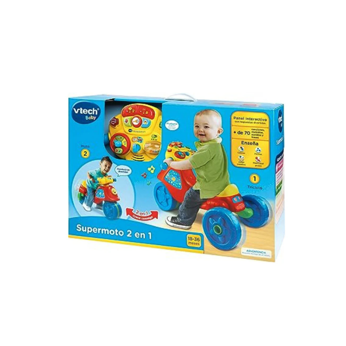 VTech - Super Moto correpasillos y triciclo 2 en 1