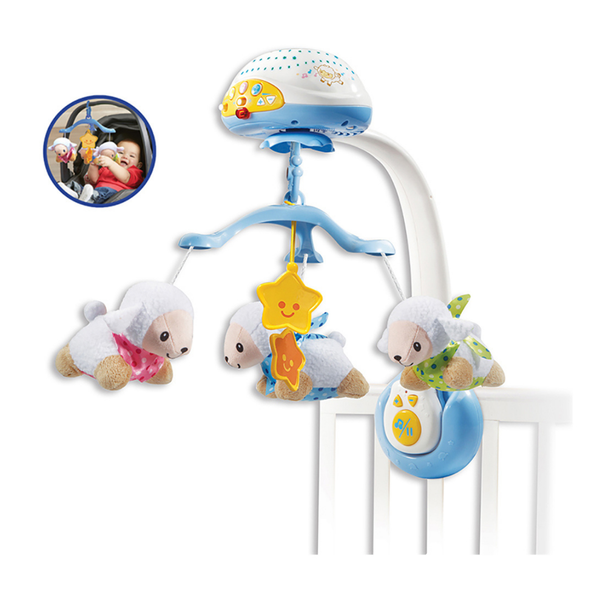 Vtech Móvil proyector musical Cuenta ovejitas para Cuna