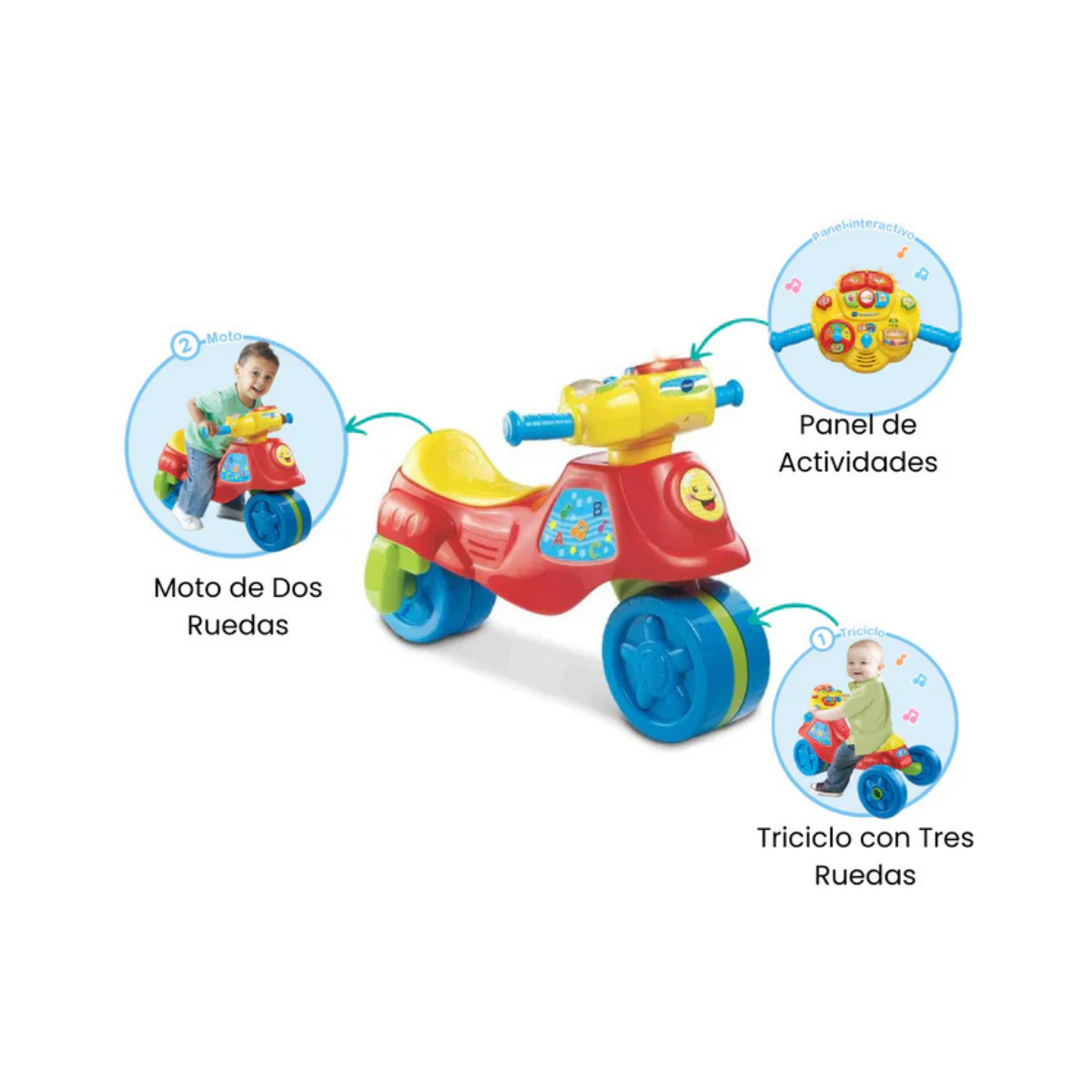VTech - Super Moto correpasillos y triciclo 2 en 1