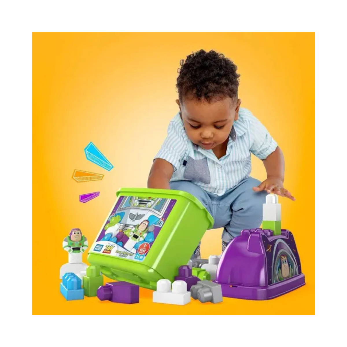 Mega Bloks Bloques de Construcción Disney Cubeta BUZZ LIGHTYEAR