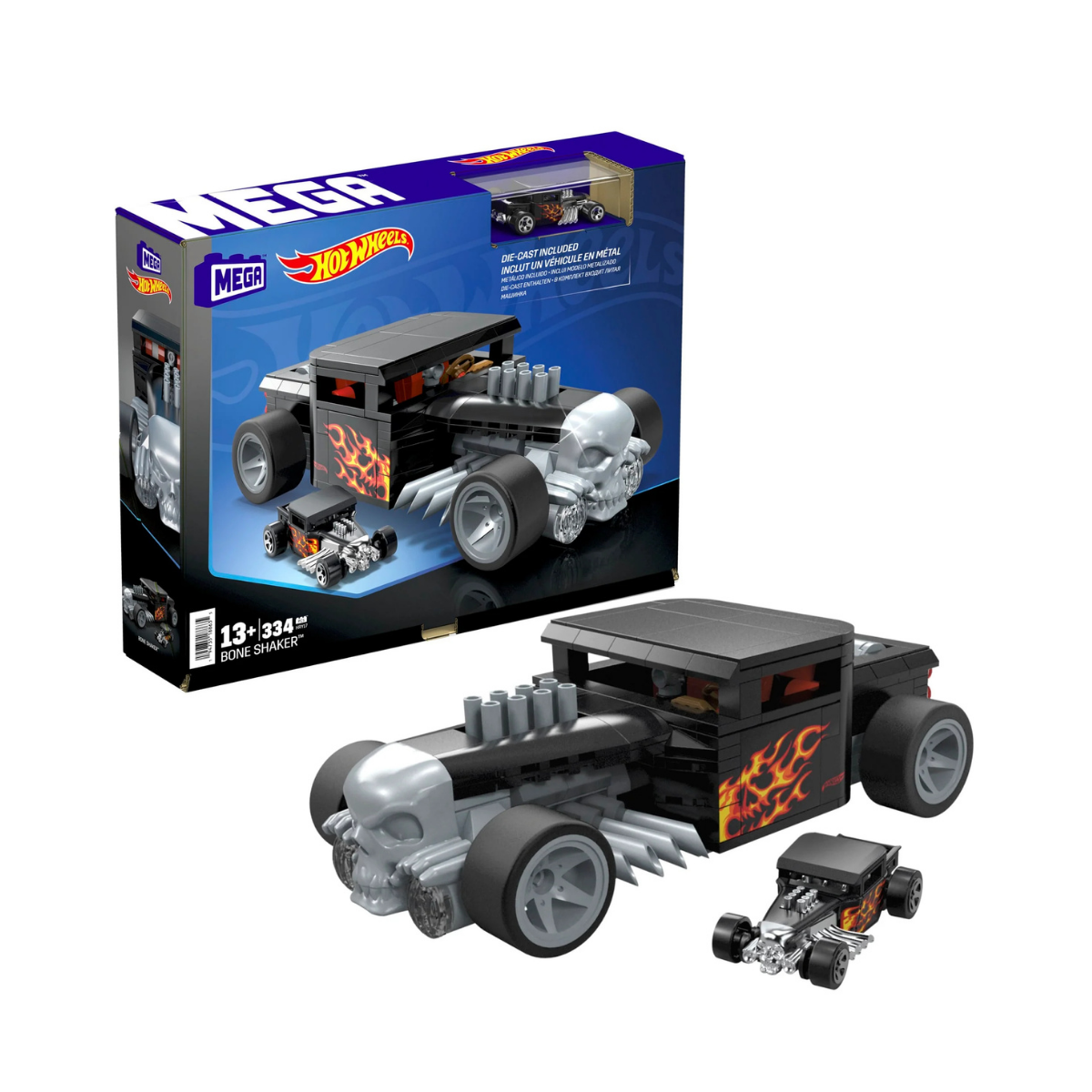 Hot Wheels MEGA Set de construcción Bone Shaker para coleccionistas