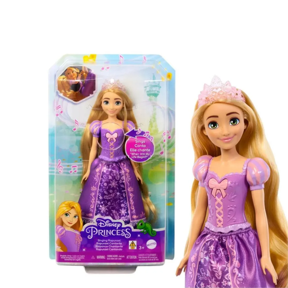 Disney Princesa Rapunzel muñeca que canta Mattel