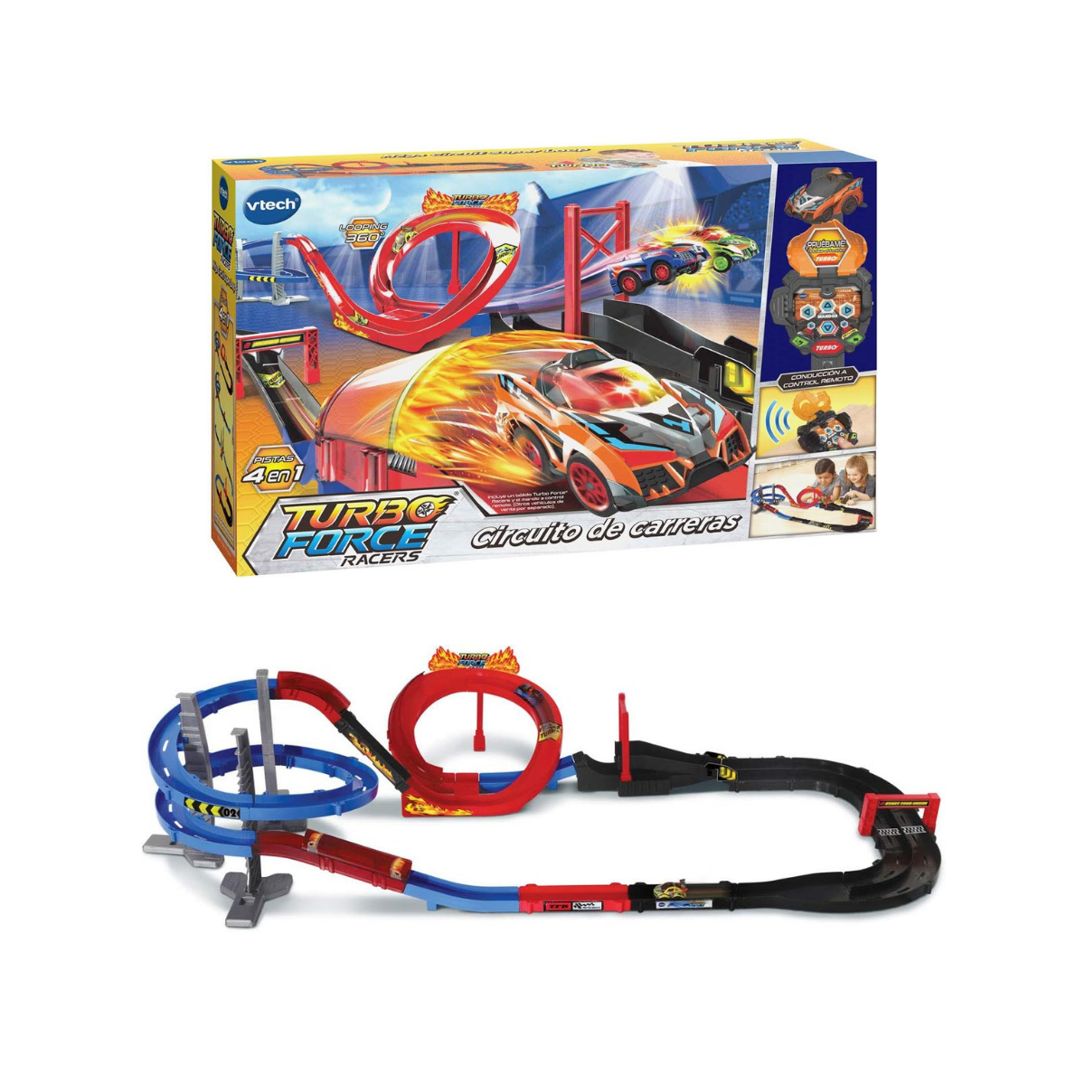VTech Turbo Force Racers Circuito de Carreras, Pista de Acrobacias