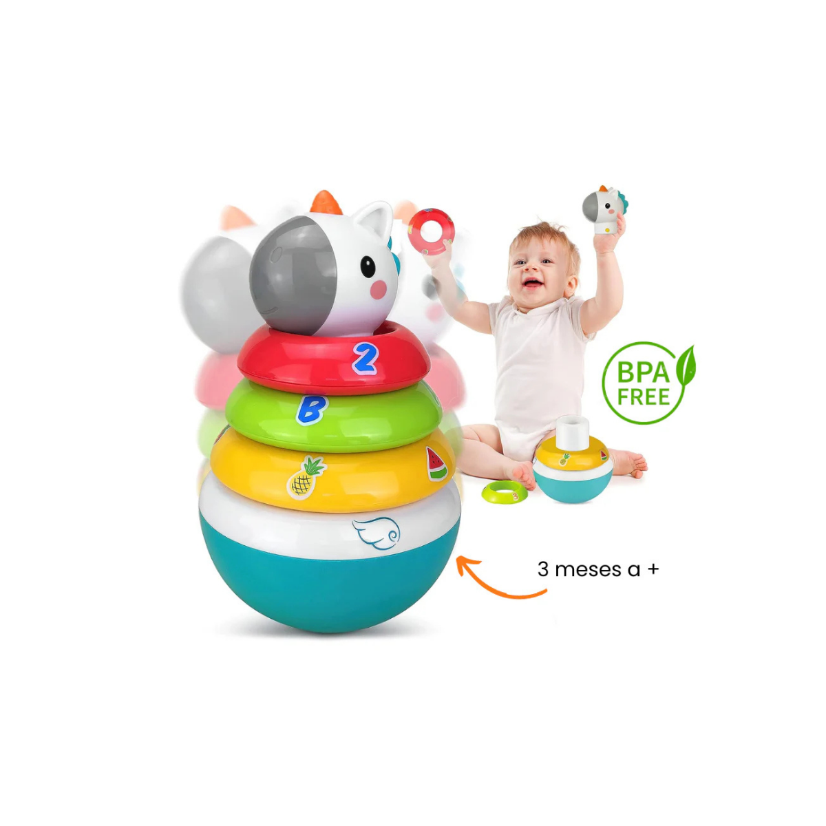 Basa - Aros Apilables Multicolor Roly Poly multicolor