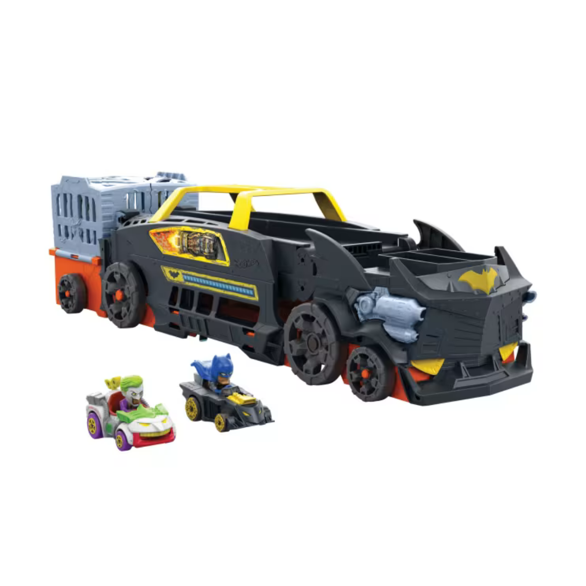 Hot Wheels Racerverse Pista de escape de Batman con coches Batman y Joker Mattel