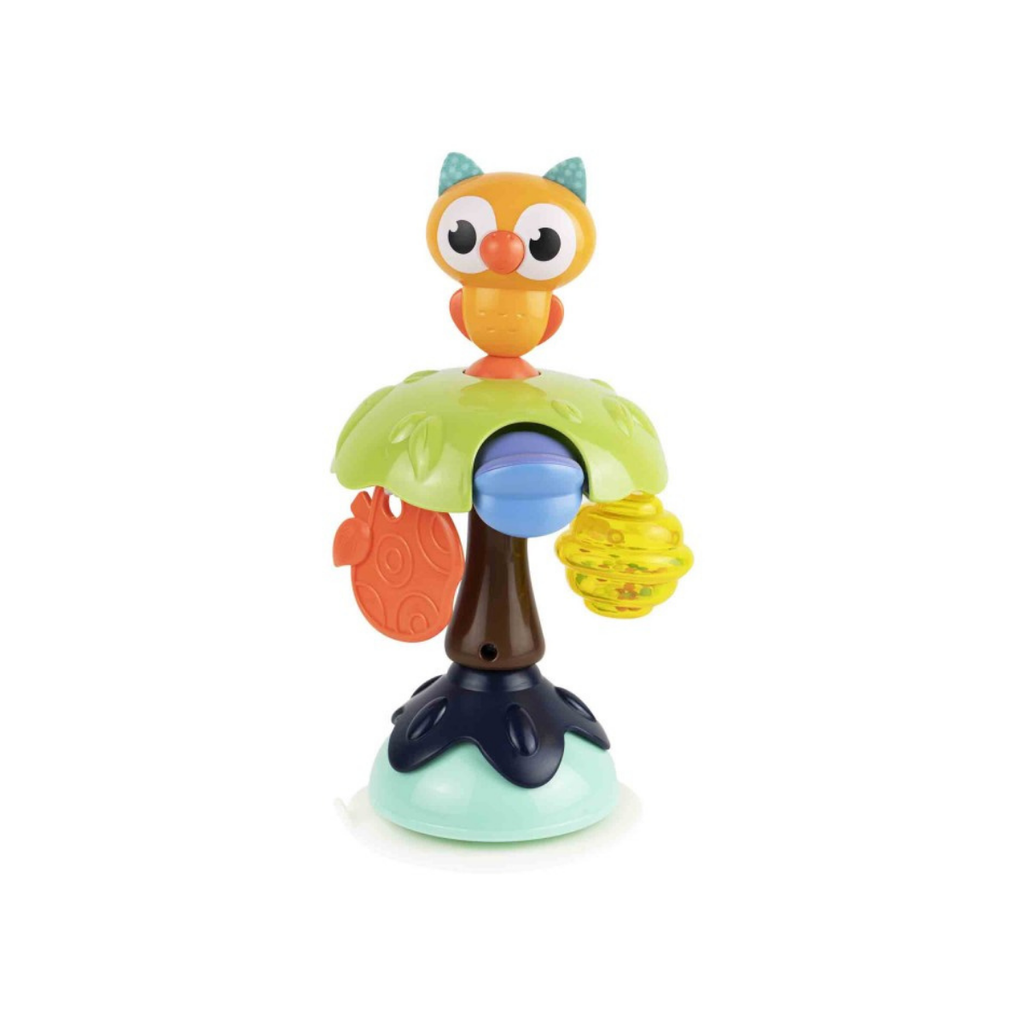 Basa - Sonajero Búho para bebé para mesa de comer