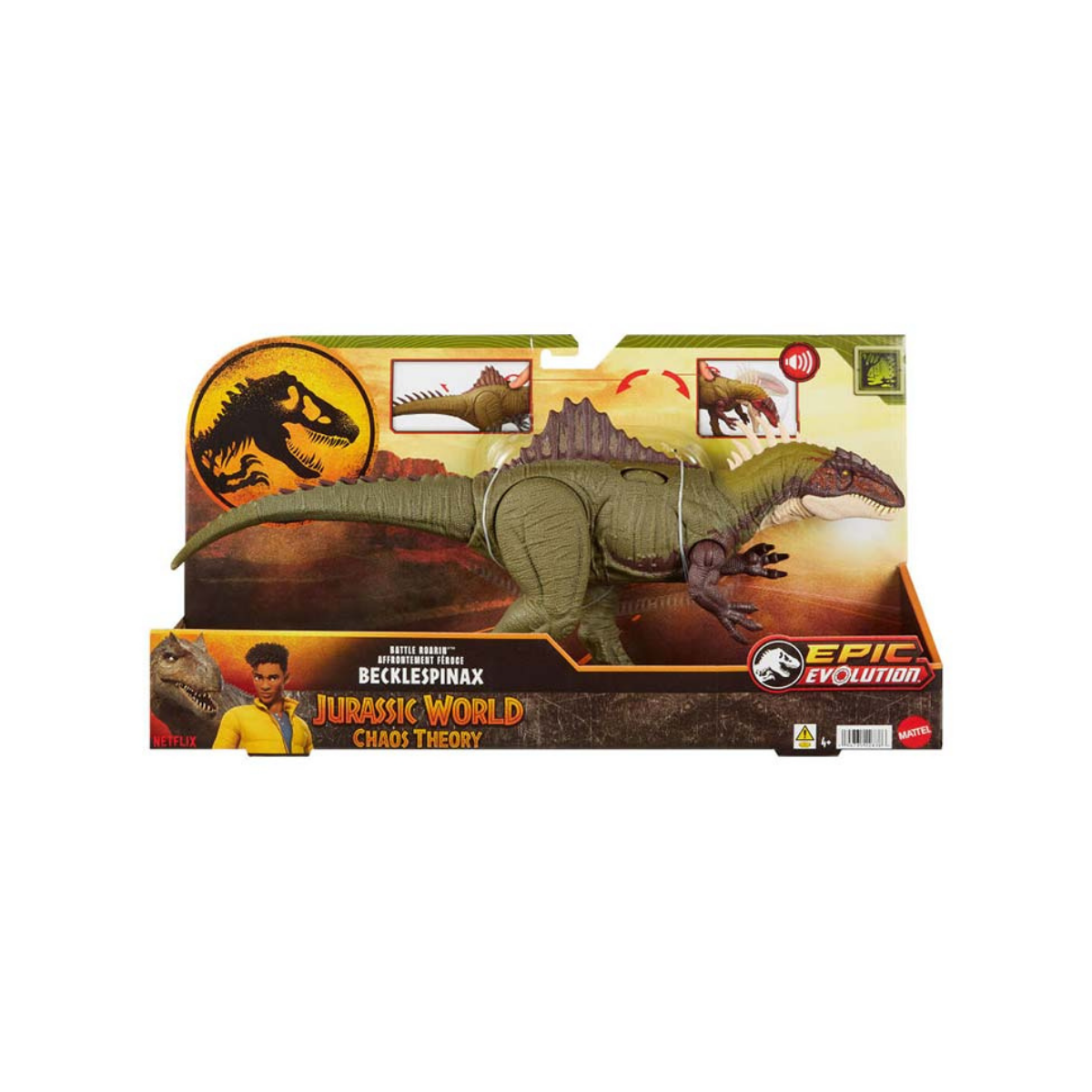Mattel Jurassic World dinosaurio Roarin' Becklespinax