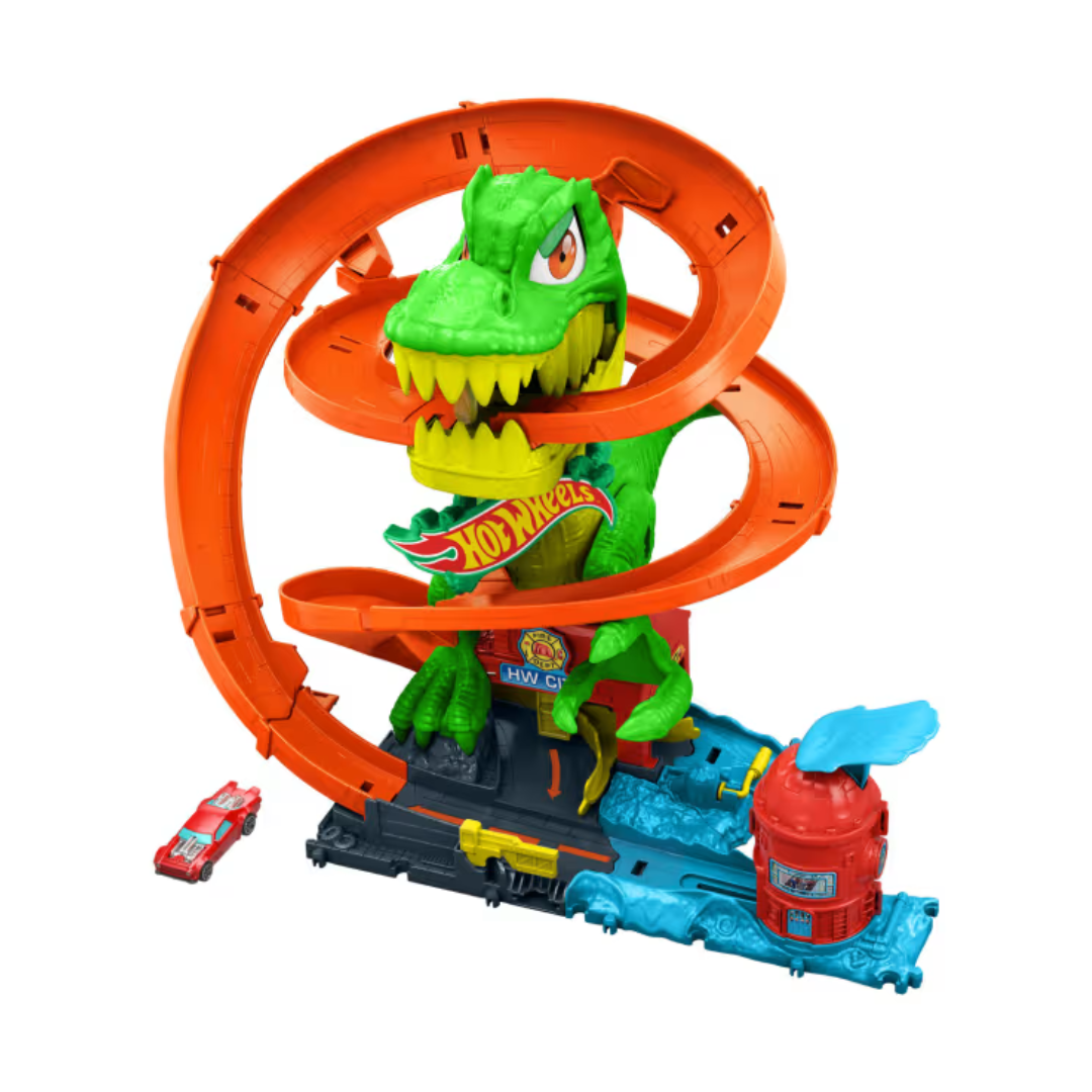 Juego T-Rex Batalla En Llamas De Hot Wheels City