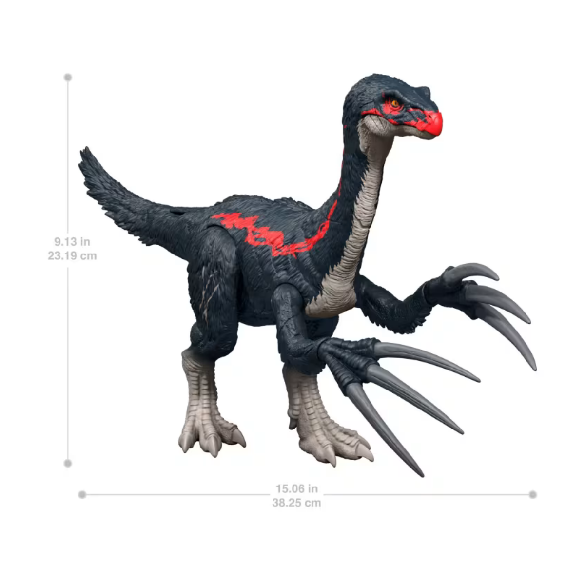 Jurassic World dinosaurio Therizinosaurus Slash N Roar de juguete de ataque y sonido