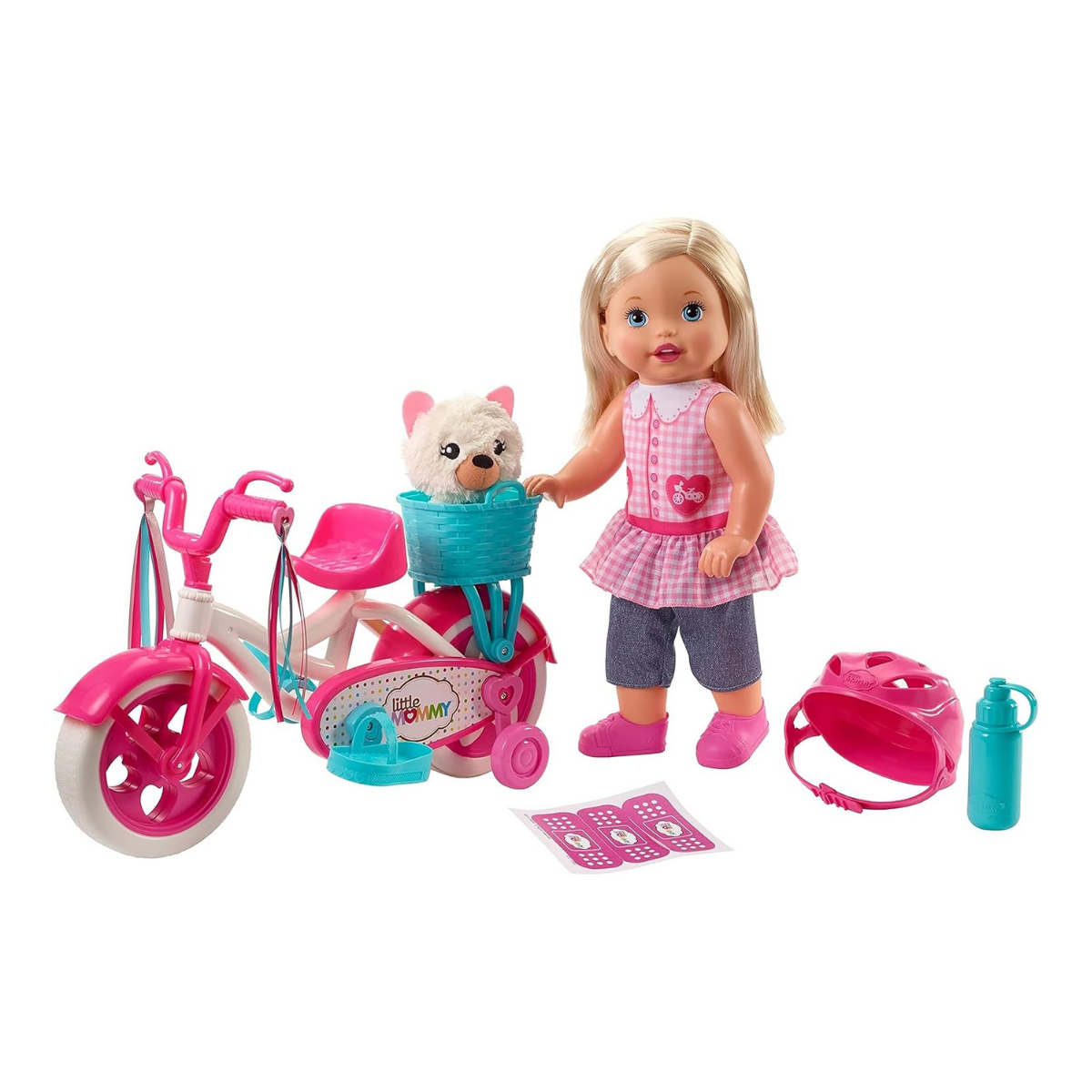 Mattel Little Mommy Muñeco Paseo en bicicleta