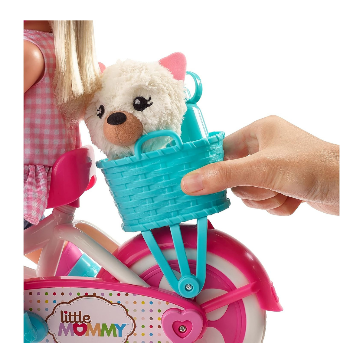 Mattel Little Mommy Muñeco Paseo en bicicleta