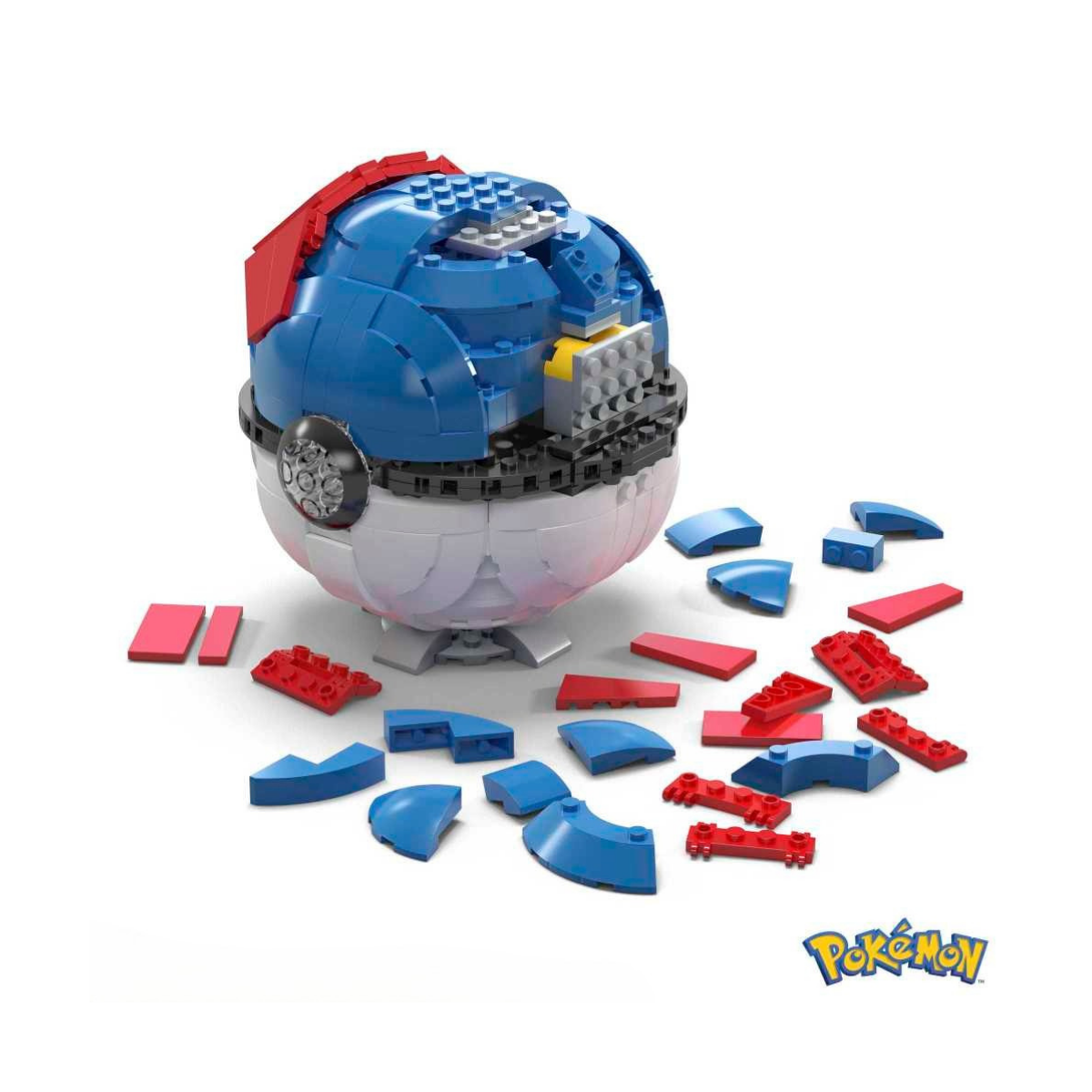 Mattel Mega Construx Pokémon Superball Gigante 299 Bloques de construcción con Luces