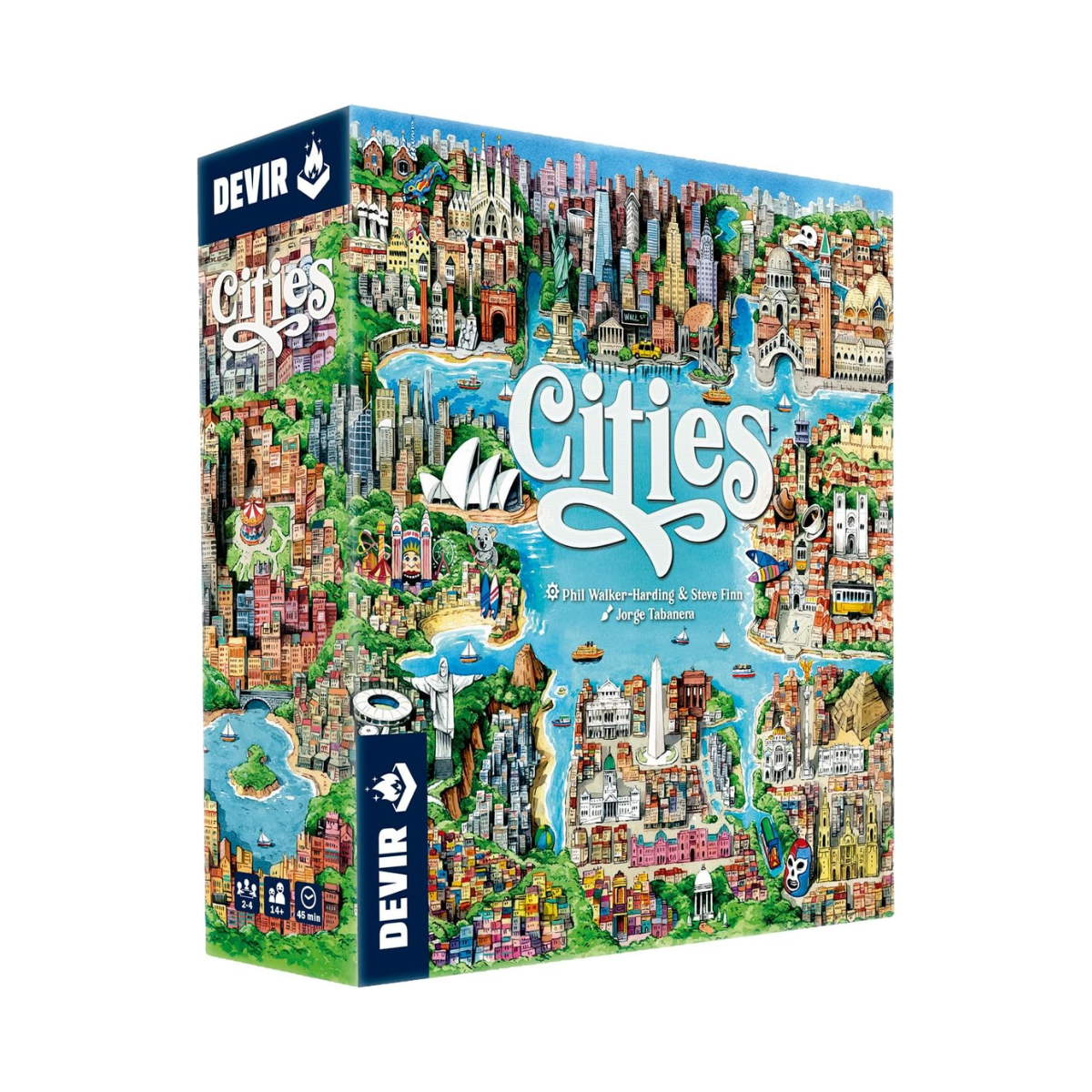 Devir - Cities, Juego de Mesa, Divertido e Interesante, con Amigos, Edad +10