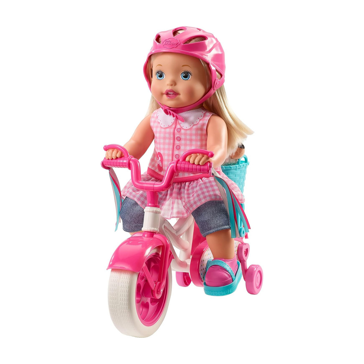 Mattel Little Mommy Muñeco Paseo en bicicleta