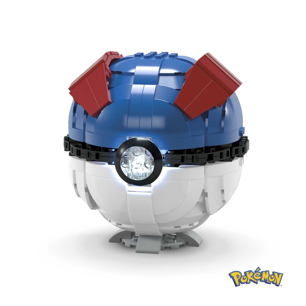 Mattel Mega Construx Pokémon Superball Gigante 299 Bloques de construcción con Luces