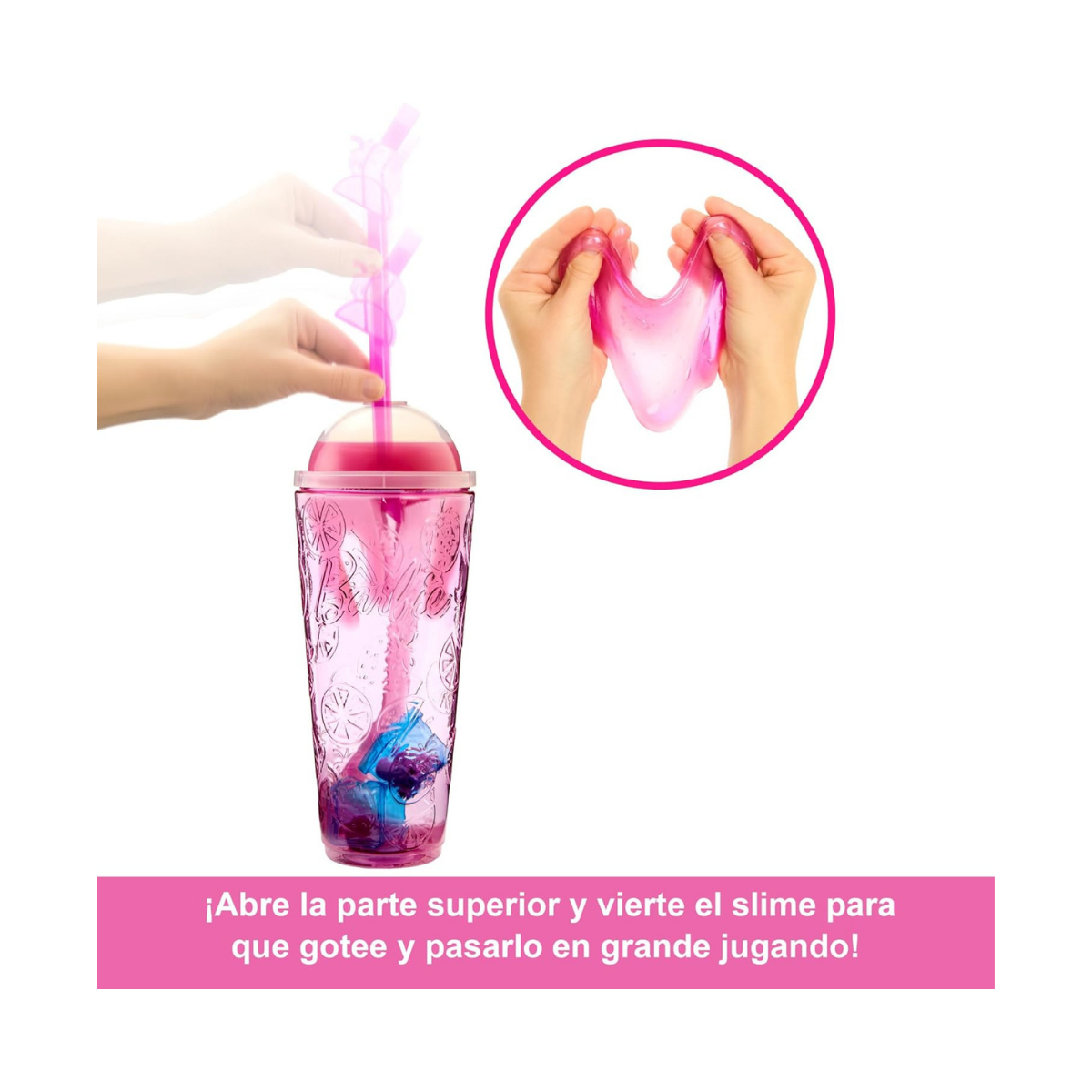 Barbie Pop Reveal, Muñeca Serie de Frutas, Limonada de Fresa Mattel