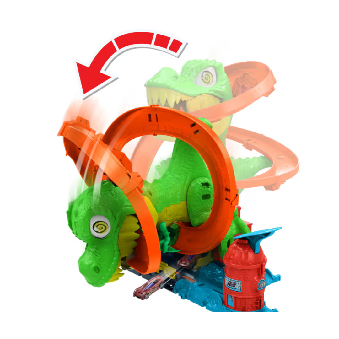 Juego T-Rex Batalla En Llamas De Hot Wheels City