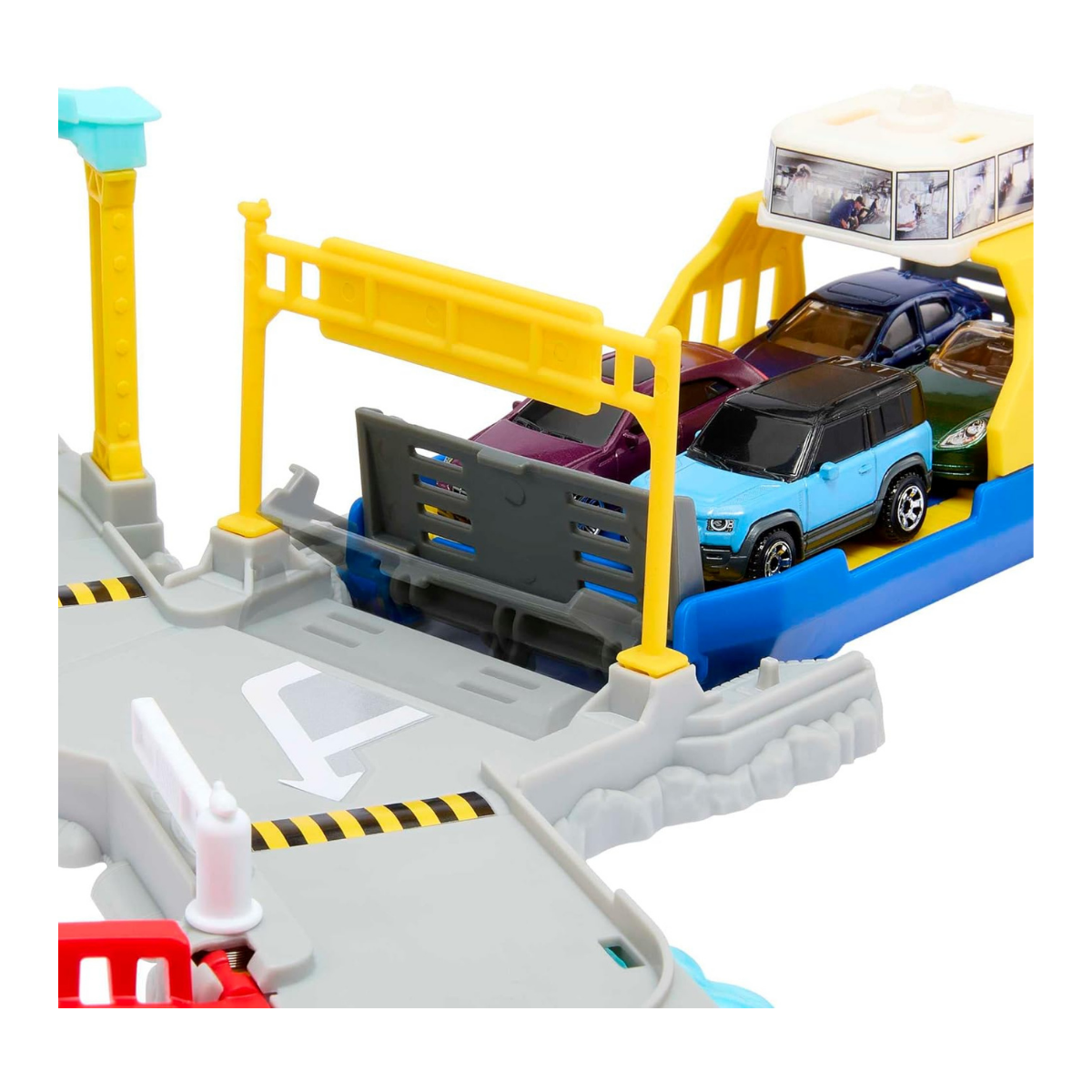 Mattel Matchbox Juego de puerto de ferry con coche Land Rover