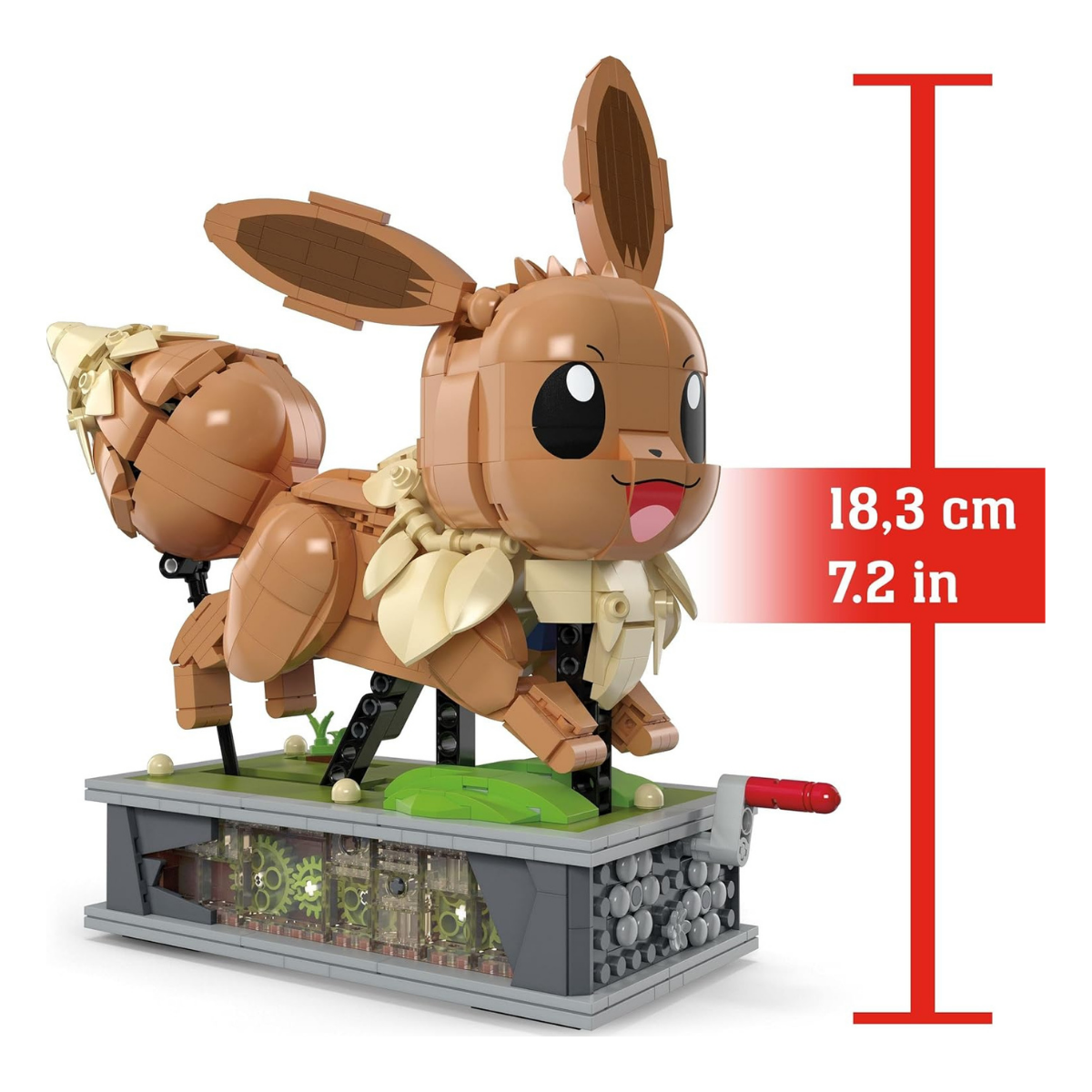 MEGA Juego de bloques de construcción Pokémon Motion Eevee con 1366 piezas