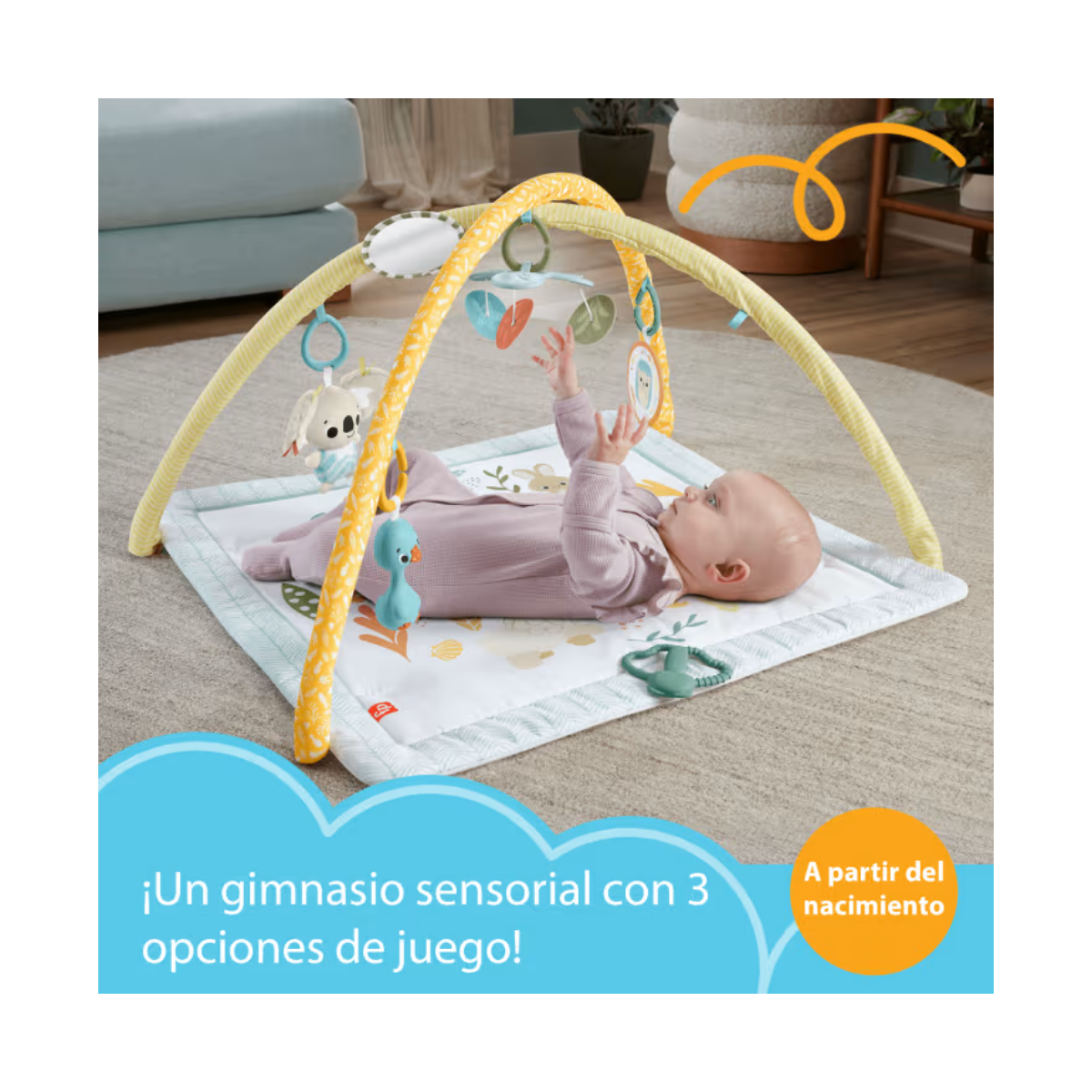 Fisher Price Gimnasio Despierta tus Sentidos Sensorial