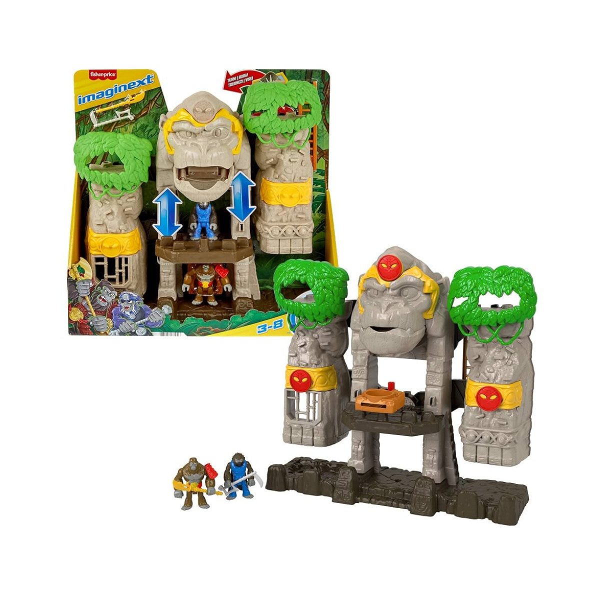 Fisher-Price Imaginext Juego de juguete preescolar Fortaleza del Gorila