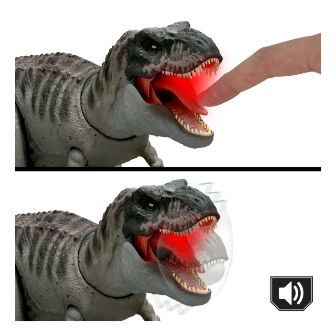 Dinosaurio Tiranosaurio Rex Power Devour De Jurassic World Mattel