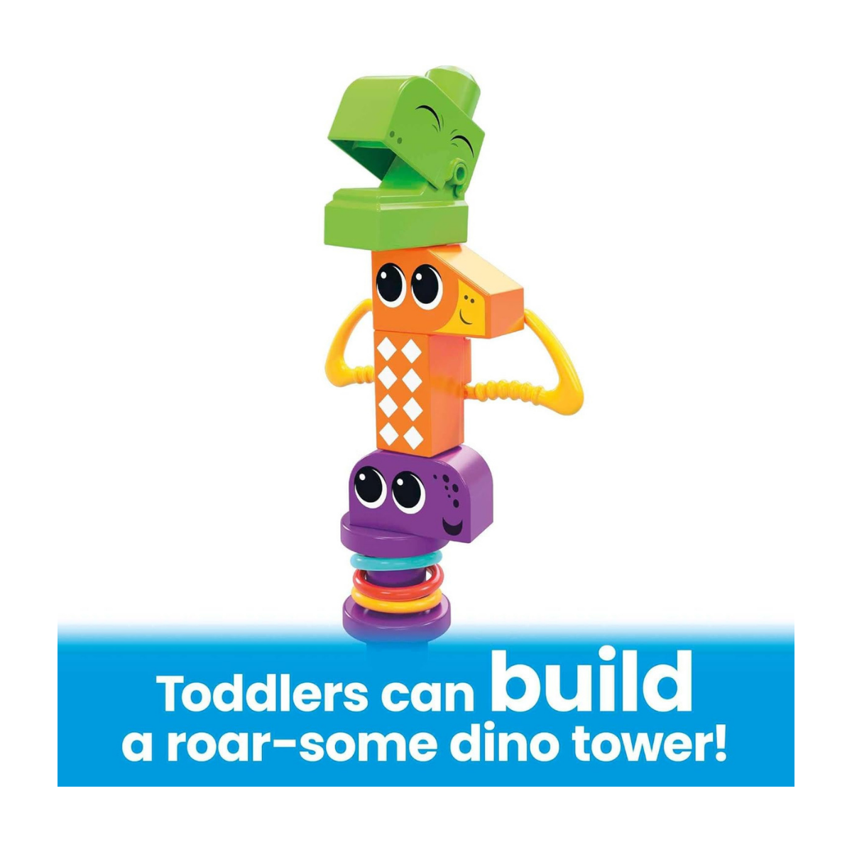 Fisher Price Mega Bloks Dinosaurios 24 Bloques sensoriales de construcción