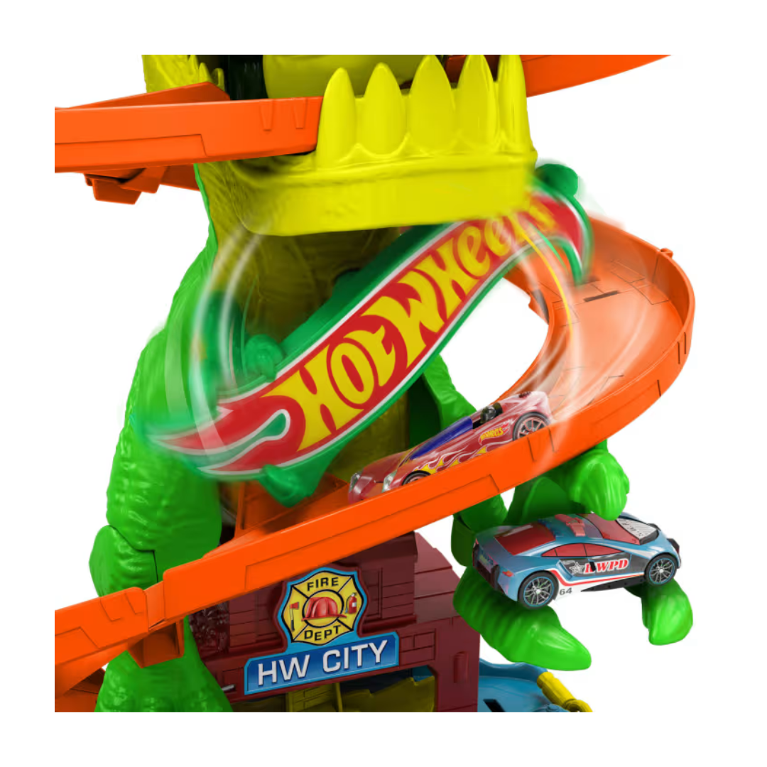 Juego T-Rex Batalla En Llamas De Hot Wheels City