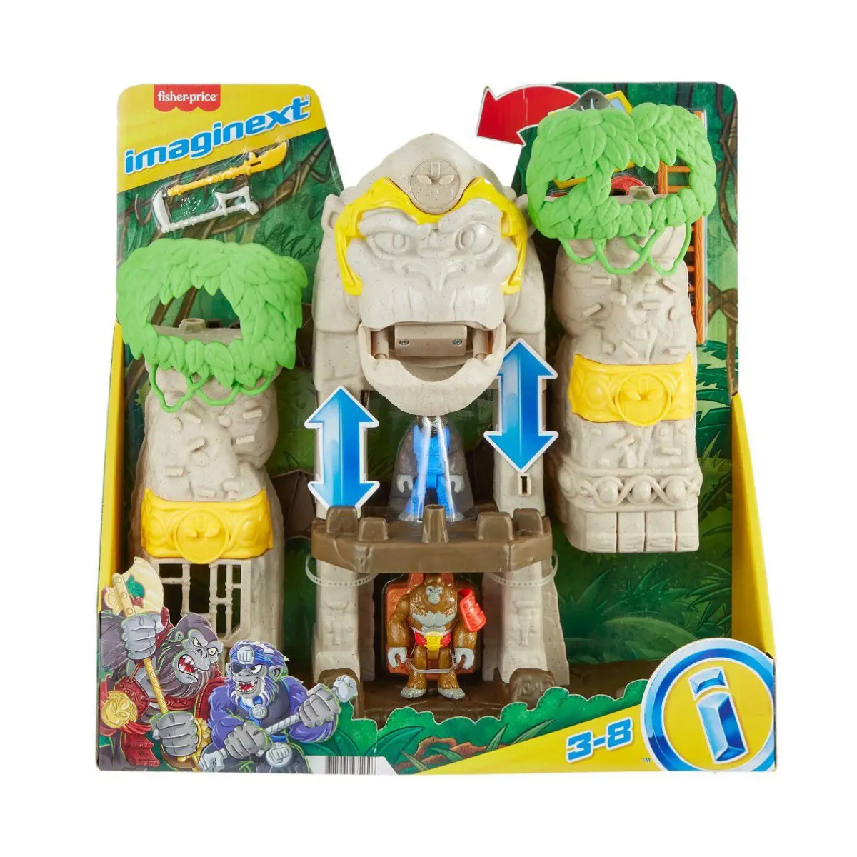 Fisher-Price Imaginext Juego de juguete preescolar Fortaleza del Gorila