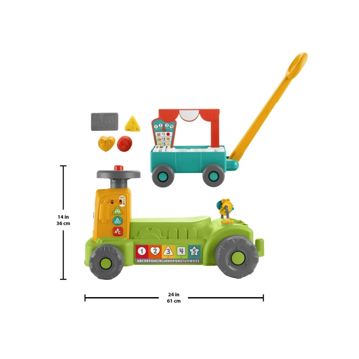 Fisher Price Tractor de aprendizaje 4 en 1