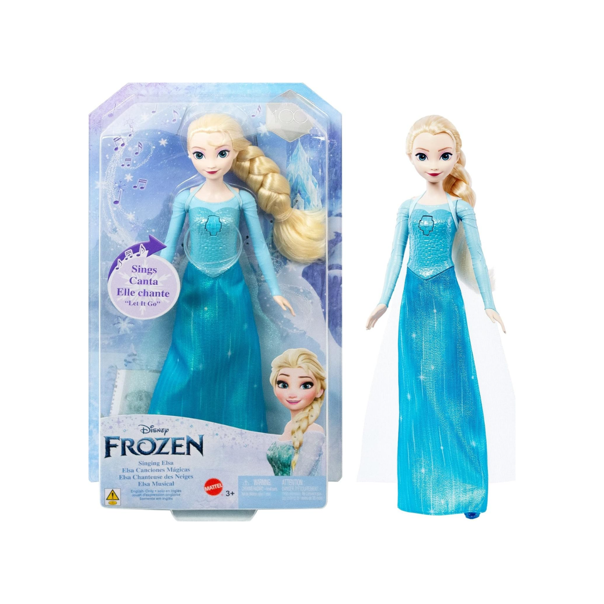 Disney Frozen muñeca Elsa Canciones Magicas Mattel